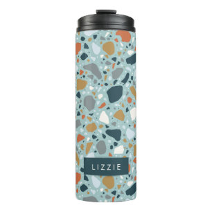 Bouteilles Isothermes Terrazzo En Bleu