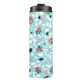 Bouteilles Isothermes Terrazzo Funny Motif géométrique avec les yeux
