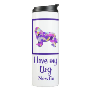 Bouteilles Isothermes Terre-Neuve-et-Labrador Silhouette de Chien de New