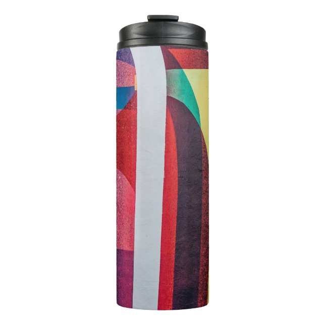 Bouteilles Isothermes textile blanc et rouge (Devant)