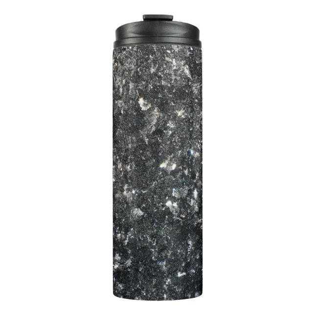 Bouteilles Isothermes textile floral noir et blanc (Devant)