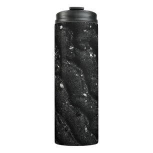 Bouteilles Isothermes textile floral noir et blanc