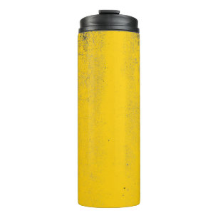 Bouteilles Isothermes texture Abstraite colorée du mur de ciment jaune e