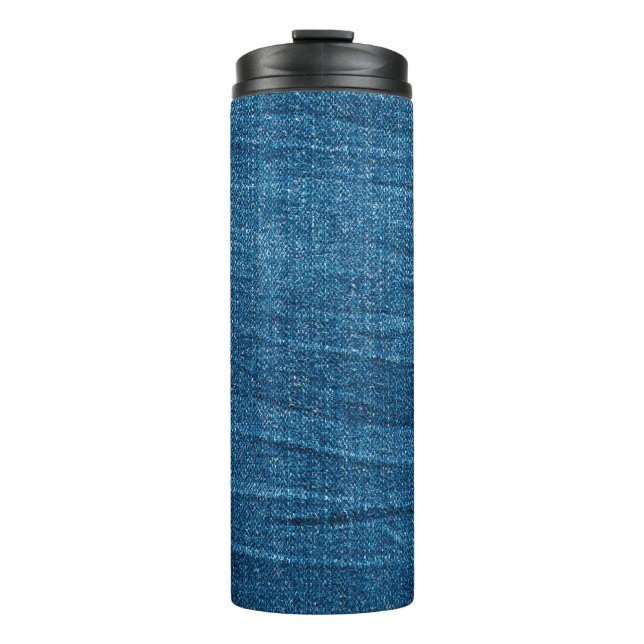 Bouteilles Isothermes Texture bleu denim, texture bluejeans (Devant)