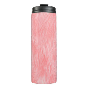 Bouteilles Isothermes Texture de la fourrure de laine rose souple