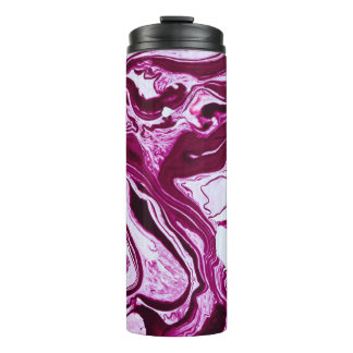Bouteilles Isothermes Texture de marbre magenta : Art Abstrait des fluid