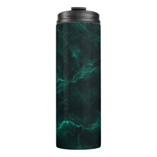 Bouteilles Isothermes texture de marbre vert foncé