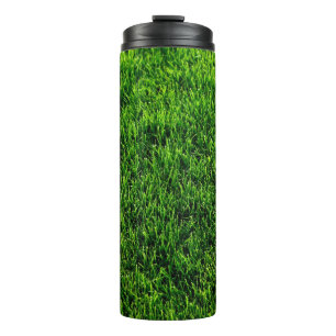 Bouteilles Isothermes Texture d'herbe verte d'un terrain de football