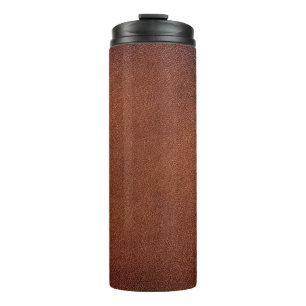 Bouteilles Isothermes texture en cuir Brown