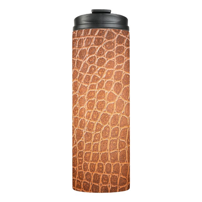 Bouteilles Isothermes texture en cuir Brown pour arrière - plan (Devant)
