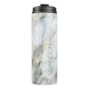 Bouteilles Isothermes Texture en pierre de marbre Brown gris bleu tendan