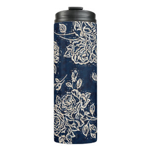 Bouteilles Isothermes Texture florale répéter motif moderne fond, chauve