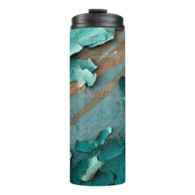 Bouteilles Isothermes Texture métallique avec rayures et craquelures abs (Devant)