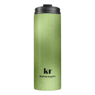 Bouteilles Isothermes Texture minimaliste d'Iridescente verte