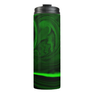 Bouteilles Isothermes texture pierre de malachite verte