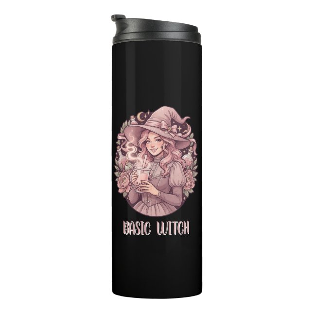Bouteilles Isothermes Thé aux perles rose Basic Witch Coquette Halloween (Tourné sur la droite)