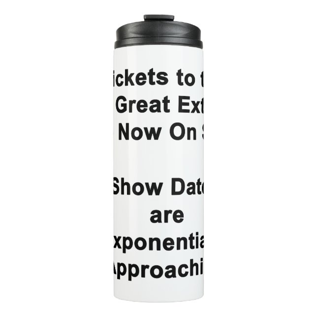 Bouteilles Isothermes The Sixth Great Extinction Thermal Tumbler (Devant)