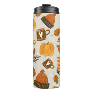 Bouteilles Isothermes Thème d'automne Motif en mosaïque