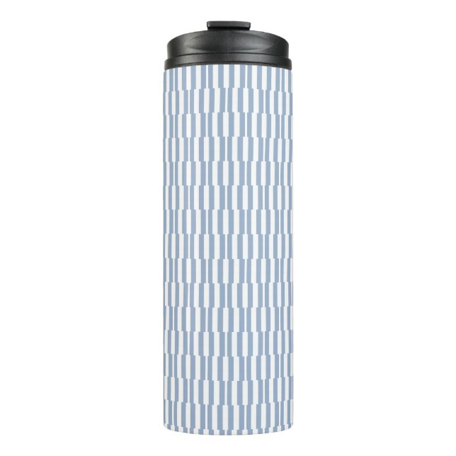 Bouteilles Isothermes Thermal Tumbler Baby Blue & White Stripe (Devant)