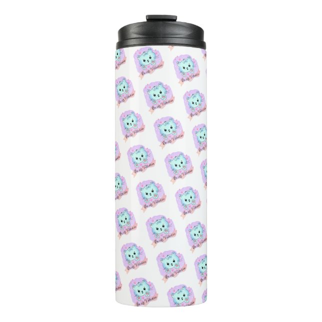 Bouteilles Isothermes Thermal Tumbler Cat Be Mine Pink Hearts (Devant)