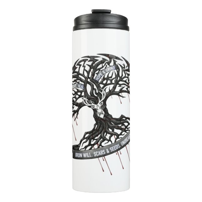 Bouteilles Isothermes Thermal Tumbler Strength Through Pain motivation  (Devant)