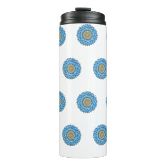 Bouteilles Isothermes Thermal Tumbler with hand- drawn mandala design