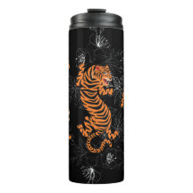 Tigers Style Art Japonais Tumbler Thermal