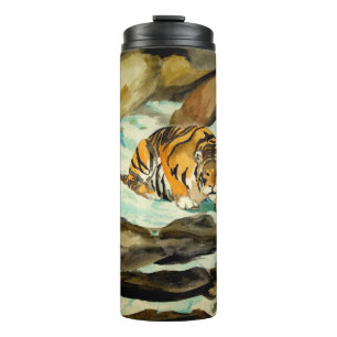 Bouteilles Isothermes Tigre aquarelle