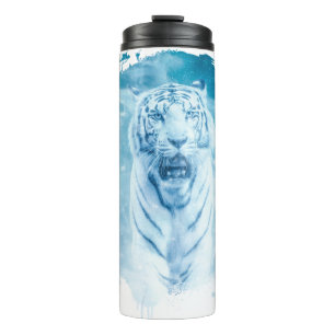 Bouteilles Isothermes Tigre Blanc Animal Vie Sauvage Jungle Nature