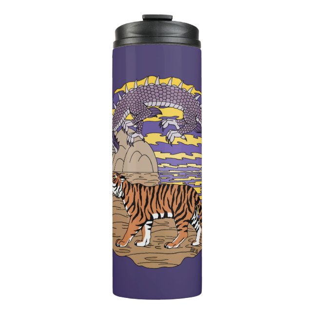 Bouteilles Isothermes Tigre et dragon (Devant)