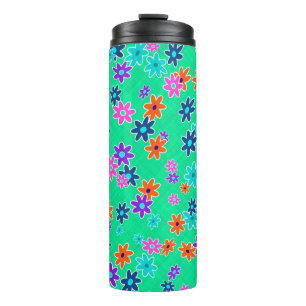 Bouteilles Isothermes Tissu floral Couleur Motif sans couture