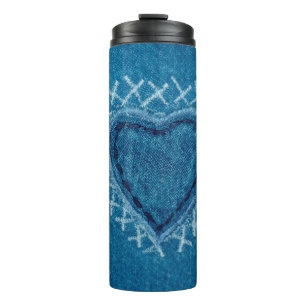Bouteilles Isothermes Tissu jeans tissu texture tissu