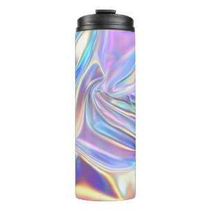 Bouteilles Isothermes Tissu métallisé iridescent brillant, sarcelle or v