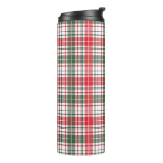 Bouteilles Isothermes Tissu Motif Tartan Tumbler thermique