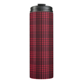 Bouteilles Isothermes Tissu Motif Tartan Tumbler thermique