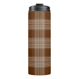 Bouteilles Isothermes Tissu Motif Tartan Tumbler thermique