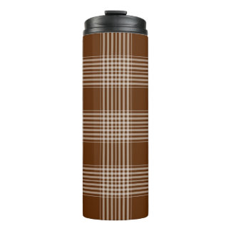 Bouteilles Isothermes Tissu Motif Tartan Tumbler thermique