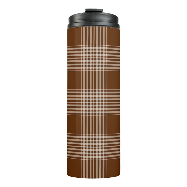 Bouteilles Isothermes Tissu Motif Tartan Tumbler thermique (Devant)