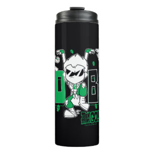 Bouteilles Isothermes Titans Ados, allez !   "Bad Boy" Robin, Cyborg & B