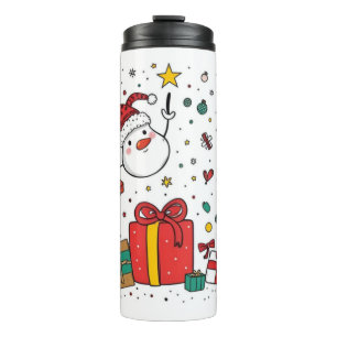 Bouteilles Isothermes tombeur thermique de Noël personnalisé