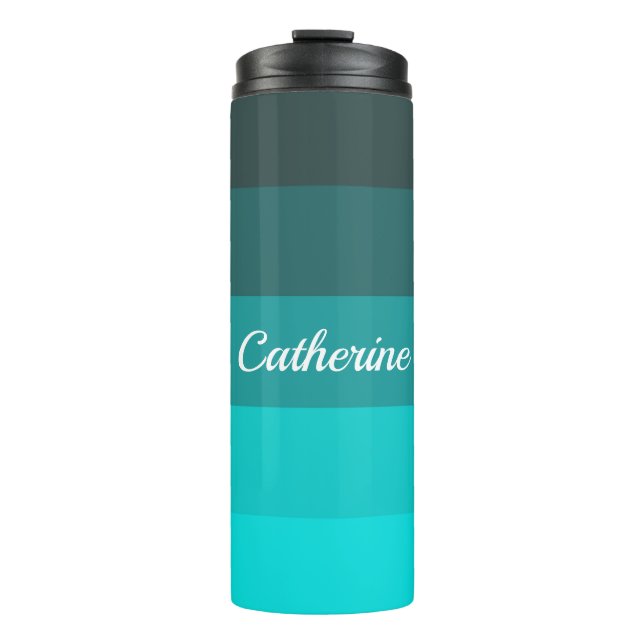Bouteilles Isothermes Tons Turquoise (Devant)