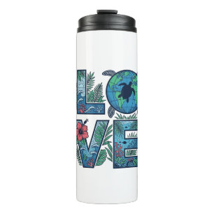 Bouteilles Isothermes Tortue de mer Terre Tropical Amour