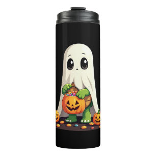 Bouteilles Isothermes Tortue fantôme mignonne d'Halloween avec bonbons (