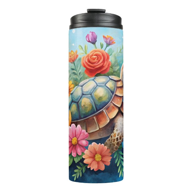 Bouteilles Isothermes Tortue florale (Devant)