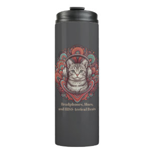 Bouteilles Isothermes Toucheuse Vibe Kitty super - Tabby Argent