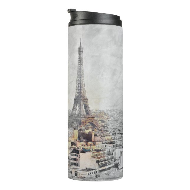 Bouteilles Isothermes Tour Eiffel Paris France Tumbler Thermal - Voyage (Tourné sur la droite)