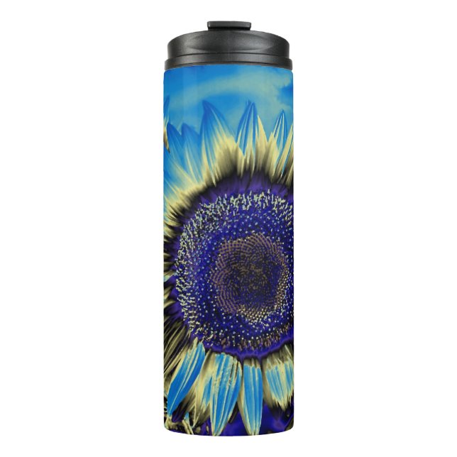 Bouteilles Isothermes Tournesol bleu (Devant)