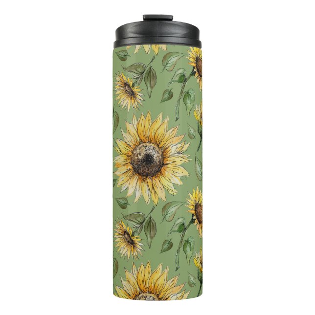 Bouteilles Isothermes Tournesols automne (Devant)