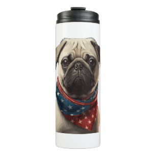 Bouteilles Isothermes TOUS LES AMÉRICAINS Amateurs de CHIENS Carlin