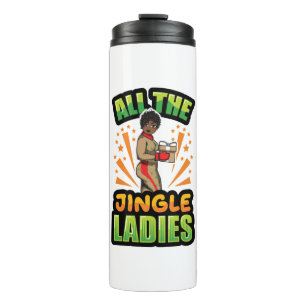 Bouteilles Isothermes Toutes les Jingle Ladies Christmas Pajama Melanin